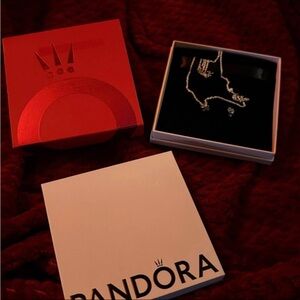 Brand new Sterling silver Moon and Star Necklace and Earrings Set from Pandora